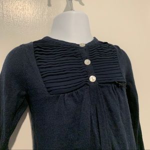 Navy Cardigan and Pants Set